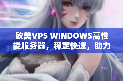 欧美VPS WINDOWS高性能服务器，稳定快速，助力网站业务飞速发展