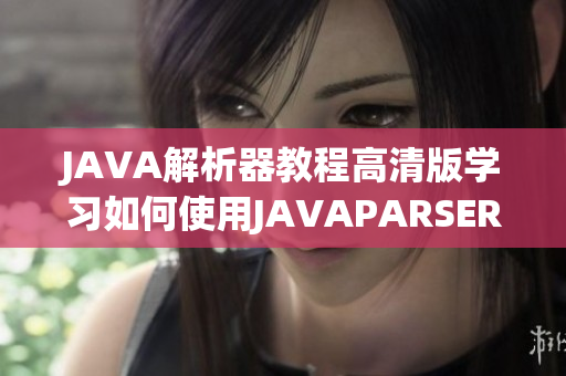 JAVA解析器教程高清版学习如何使用JAVAPARSER进行代码分析