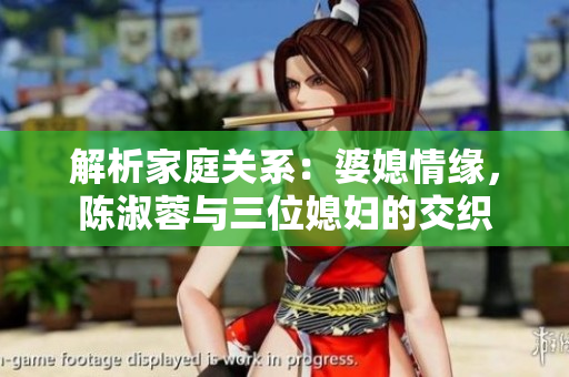 解析家庭关系：婆媳情缘，陈淑蓉与三位媳妇的交织