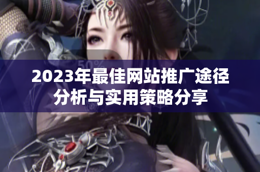 2023年最佳网站推广途径分析与实用策略分享